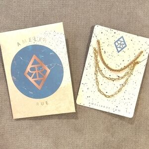 Amelia Rue Multi Strand Necklace Gold Plated